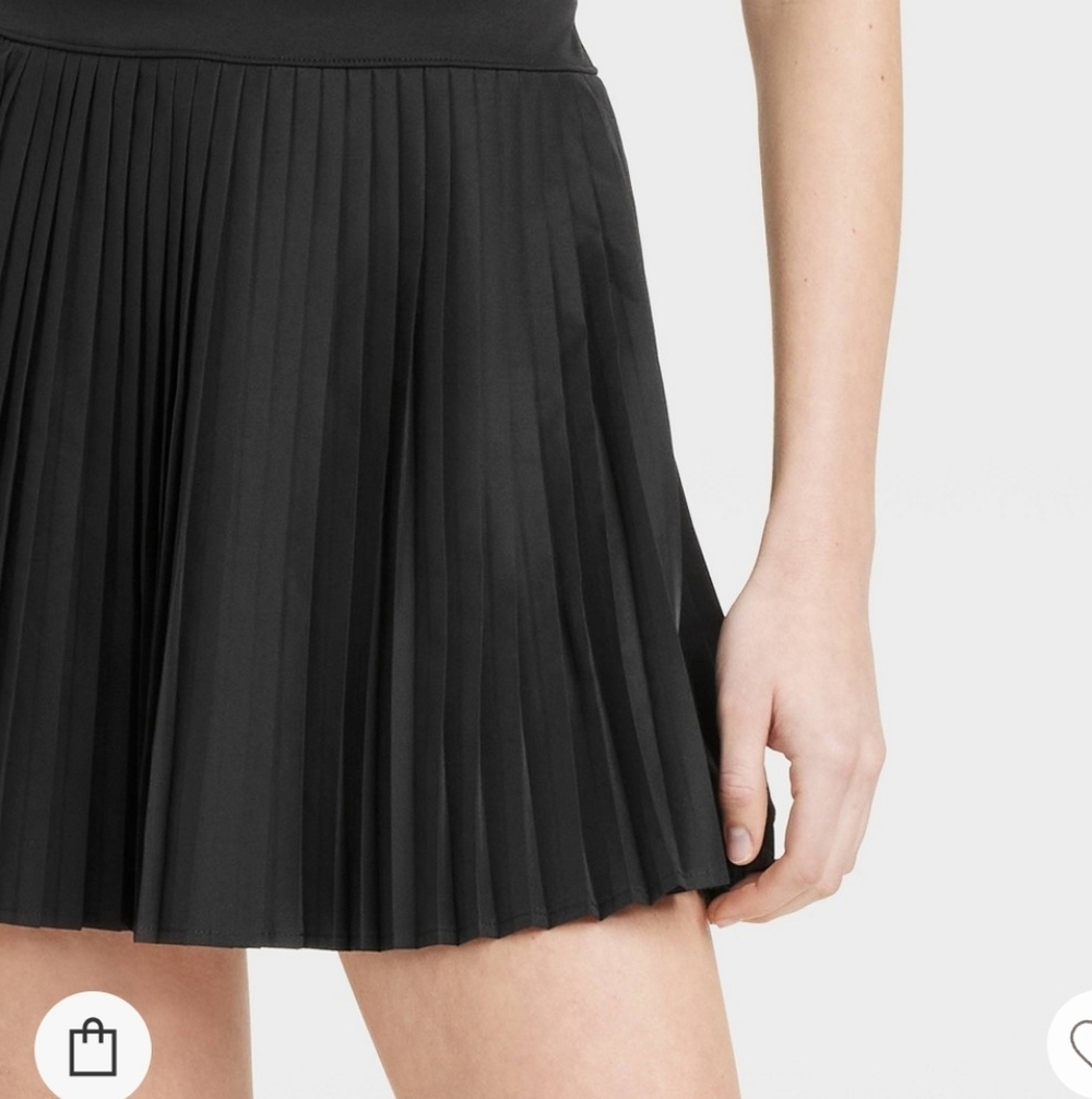 NWT All In Motion Pleated Active Dress Black Small - Picture 4 of 4